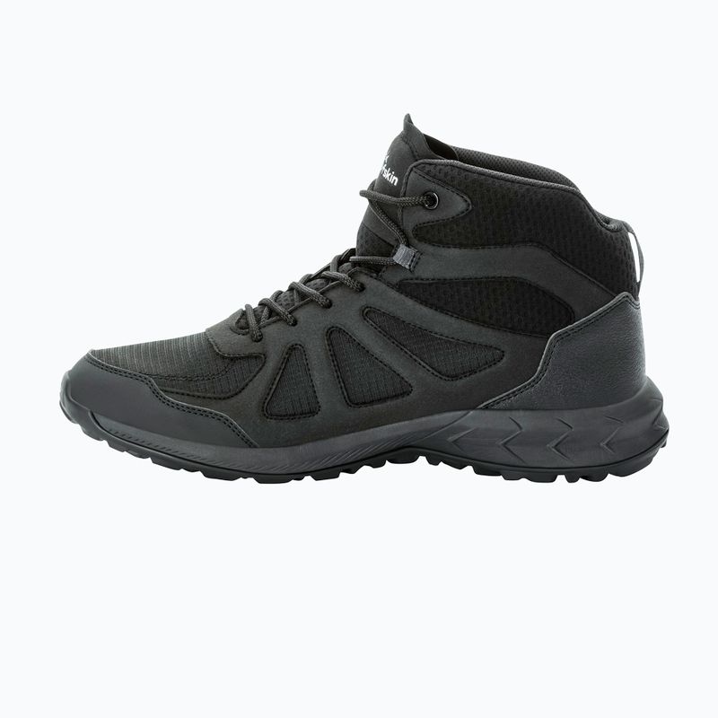 Черевики трекінгові чоловічі Jack Wolfskin Woodland 2 Texapore Mid black 11
