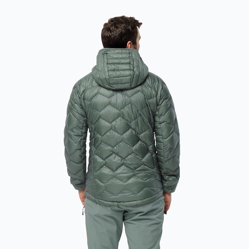 Чоловіча лижна куртка Jack Wolfskin Alpspitze Down Hoody hedge green чоловіча лижна куртка 2