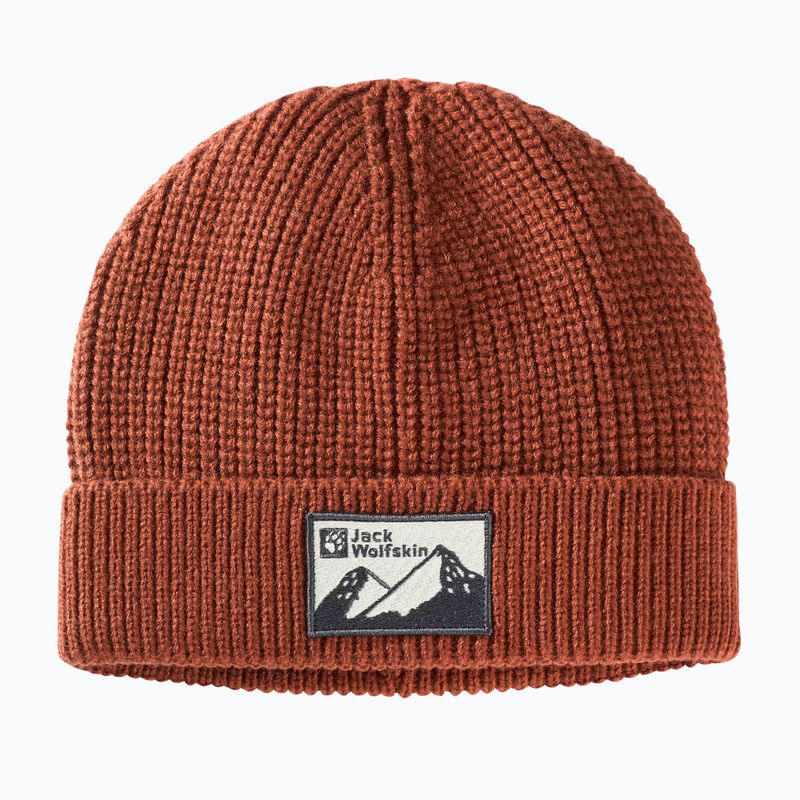 Зимова шапка-вушанка Jack Wolfskin Edo Badge Beanie carmine 8