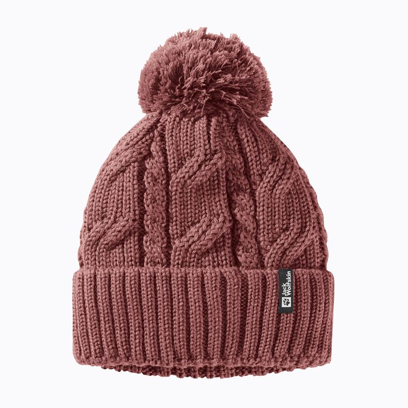 Зимова шапка Jack Wolfskin Pompom Beanie apple butter зимова шапка 6