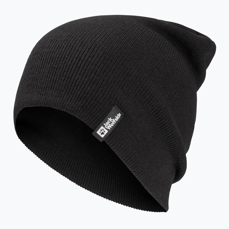 Шапка зимова Jack Wolfskin Rib black 2