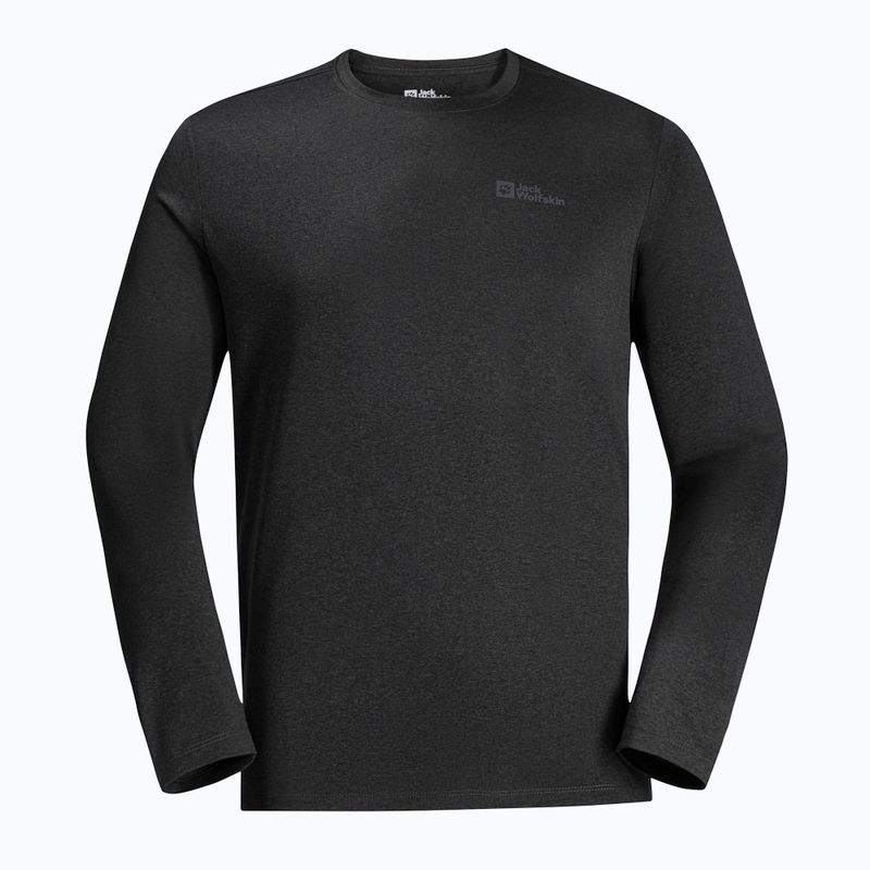 Лонгслів термічний чоловічий Jack Wolfskin Sky Thermal black 5