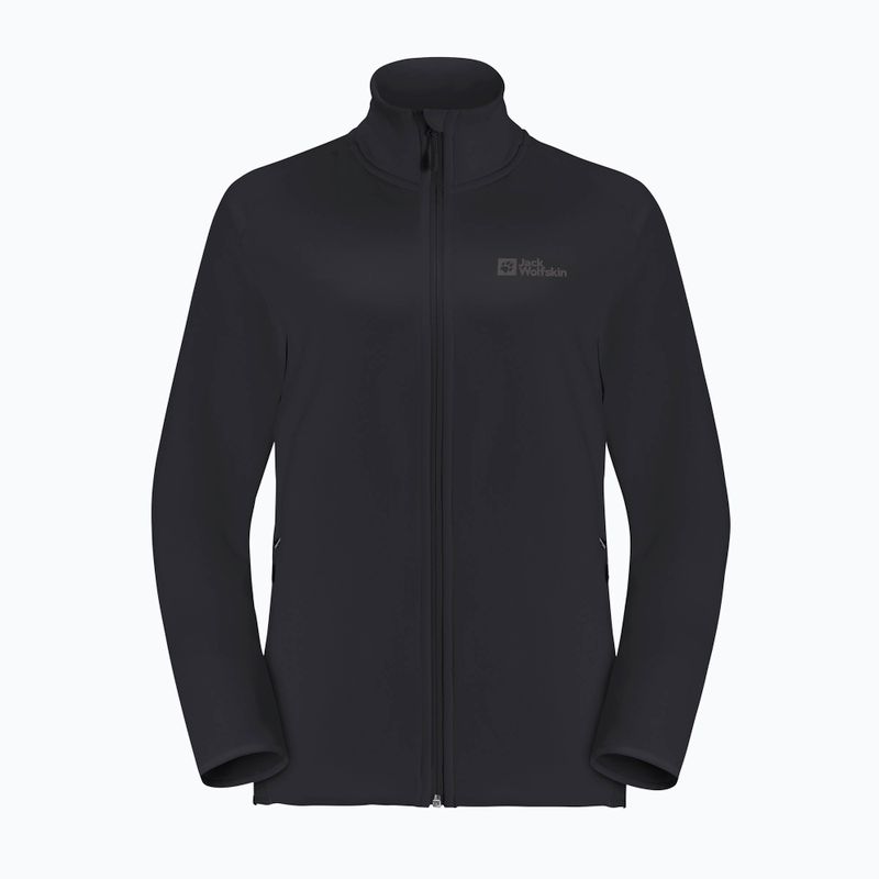 Кофта флісова чоловіча Jack Wolfskin Baiselberg Fz black 7