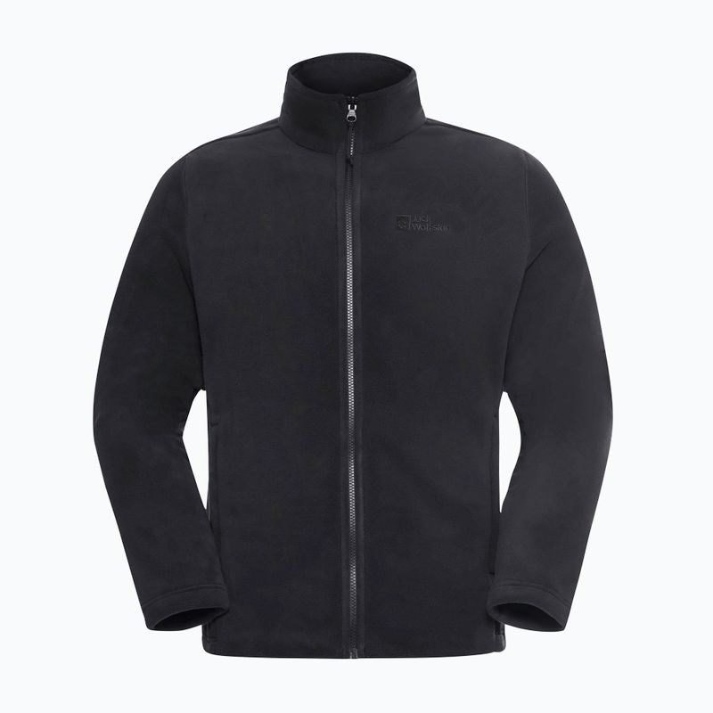 Кофта флісова чоловіча Jack Wolfskin Winterstein Fz black 8