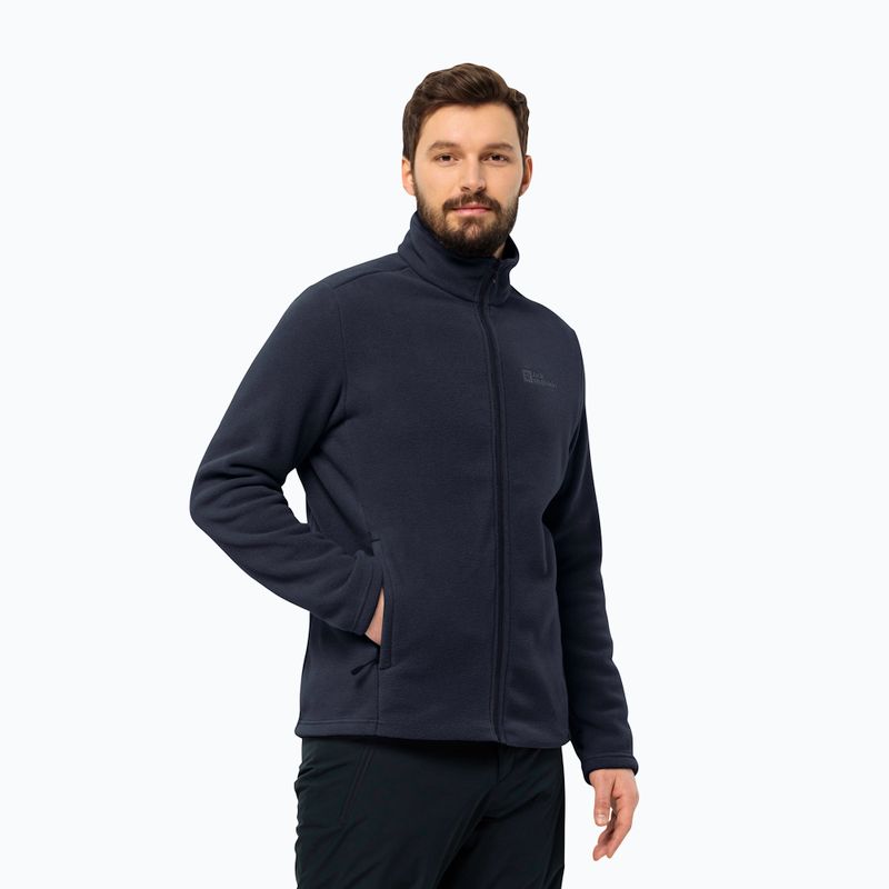 Кофта флісова чоловіча Jack Wolfskin Winterstein Fz night blue