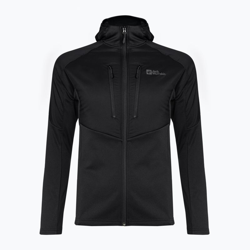 Чоловіча гібридна куртка Jack Wolfskin Alpgrat Pro Ins Fz чорна 5