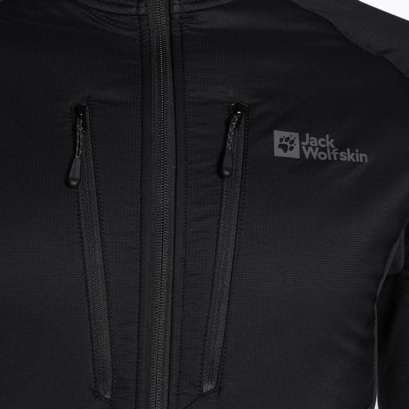 Чоловіча гібридна куртка Jack Wolfskin Alpgrat Pro Ins Fz чорна 7