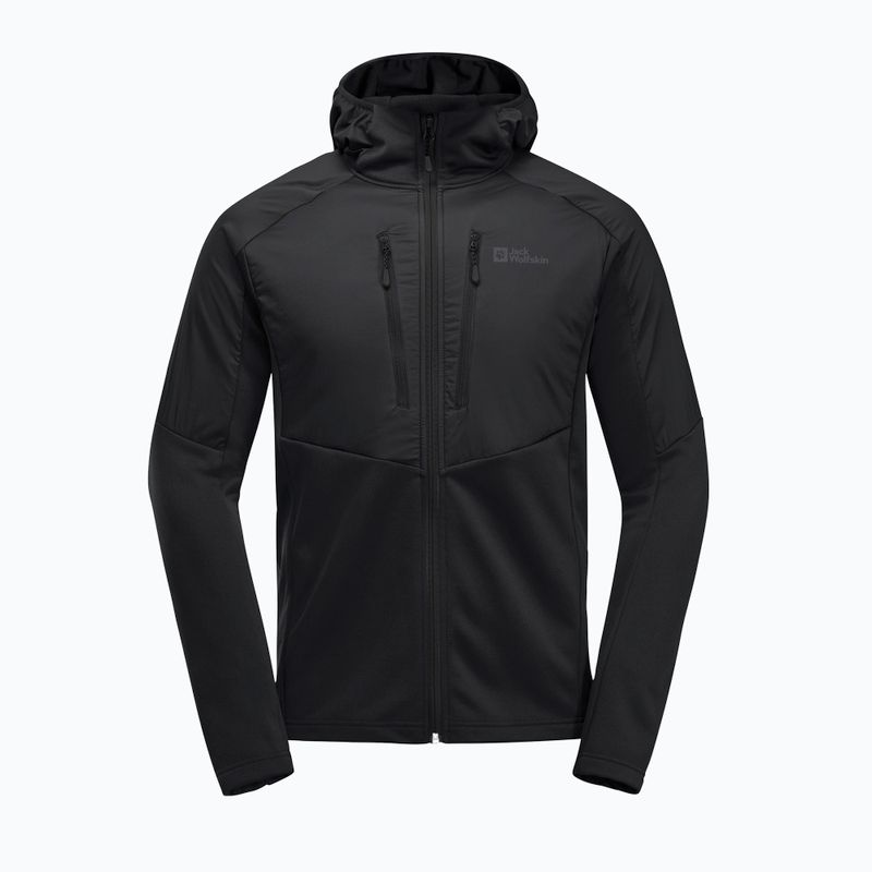 Чоловіча гібридна куртка Jack Wolfskin Alpgrat Pro Ins Fz чорна 9