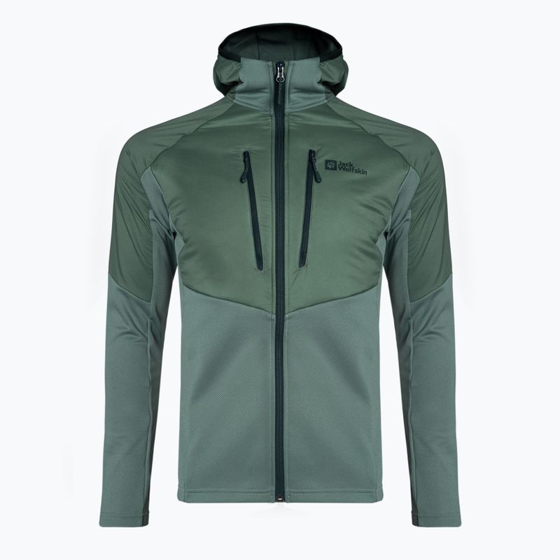 Чоловіча гібридна куртка Jack Wolfskin Alpgrat Pro Ins Fz hedge green 5