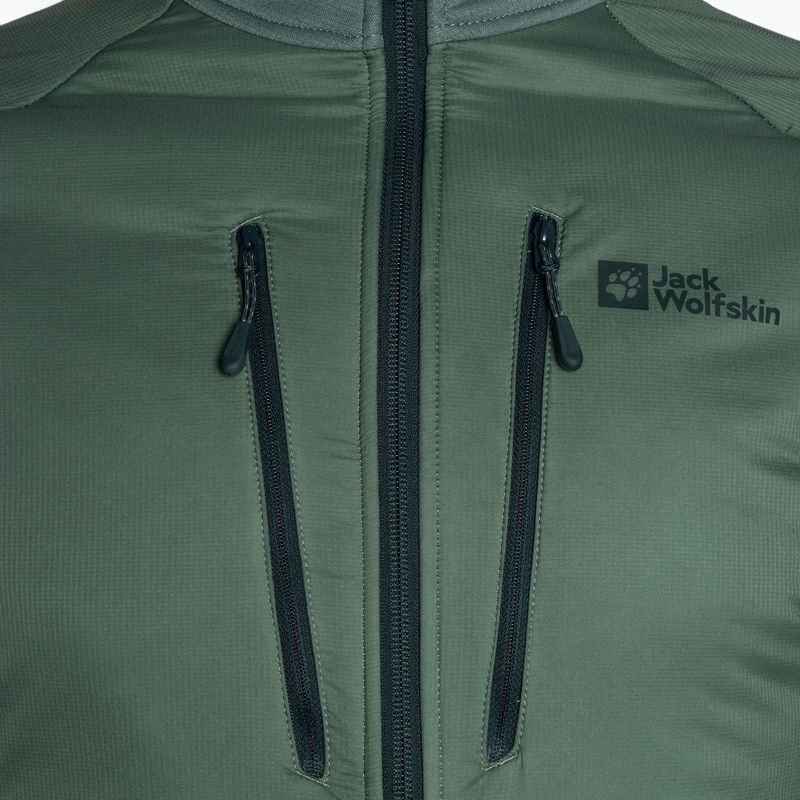 Чоловіча гібридна куртка Jack Wolfskin Alpgrat Pro Ins Fz hedge green 7