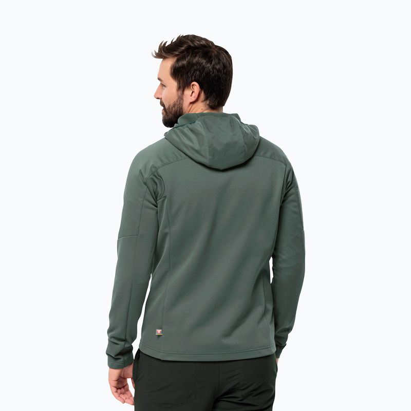 Чоловіча гібридна куртка Jack Wolfskin Alpgrat Pro Ins Fz hedge green 2