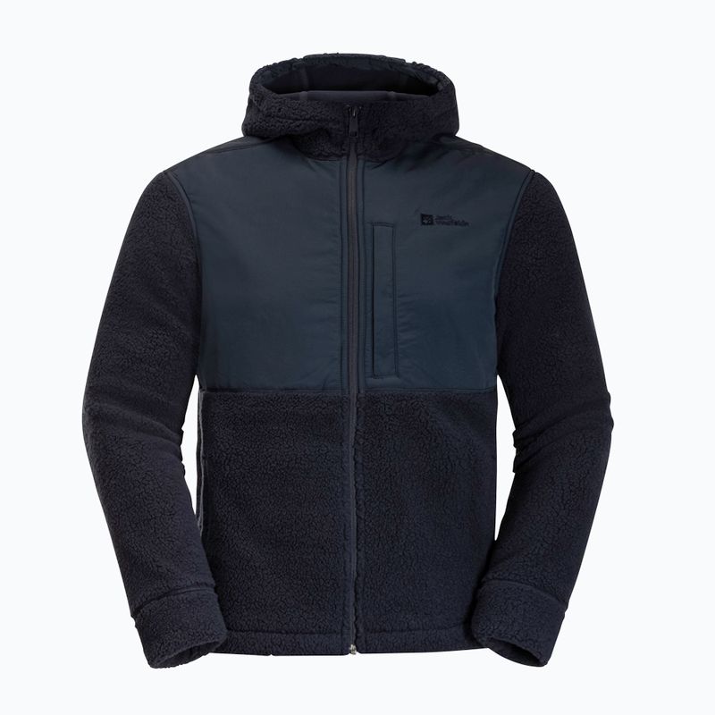 Кофта флісова чоловіча Jack Wolfskin Felslicht Hooded night blue 7
