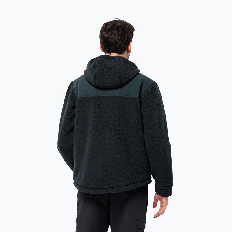 Кофта флісова чоловіча Jack Wolfskin Felslicht Hooded night blue 2