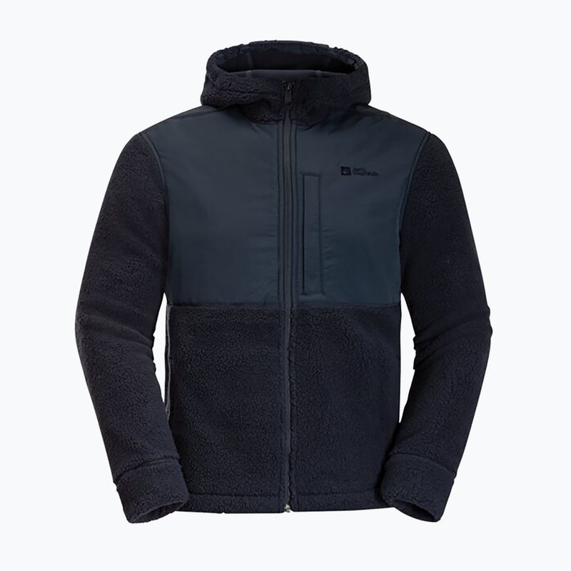 Кофта флісова чоловіча Jack Wolfskin Felslicht Hooded night blue 7