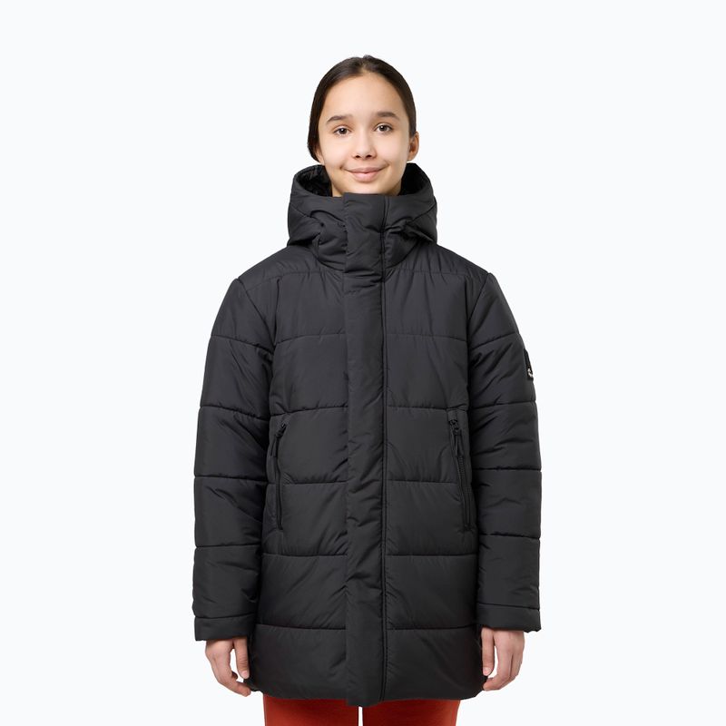 Куртка утеплена дитяча Jack Wolfskin Teen Ins Long granite black