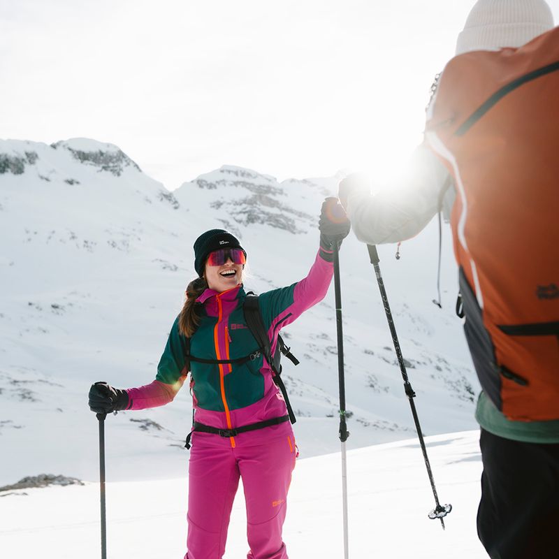 Жіночі штани з софтшелу Jack Wolfskin Alpspitze Tour нові пурпурні 9