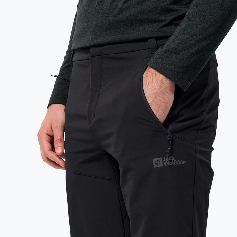 Штани трекінгові чоловічі Jack Wolfskin Glastal Winter black 3