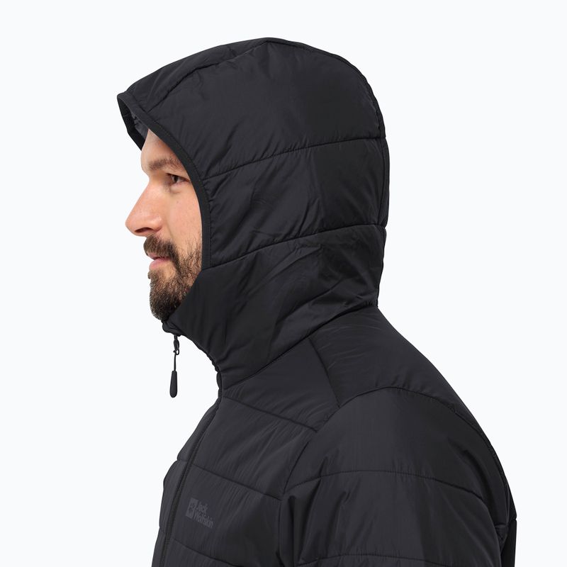 Чоловічий пуховик Jack Wolfskin Lapawa Ins Hoody чорний 3