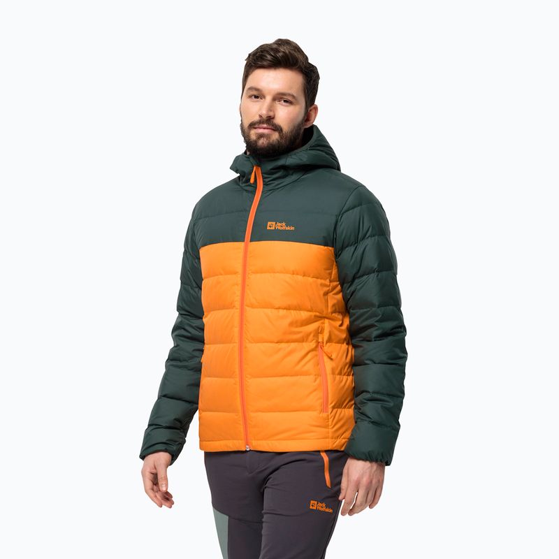 Чоловіча куртка Jack Wolfskin Ather Down Hoody з капюшоном з драконячого вогню