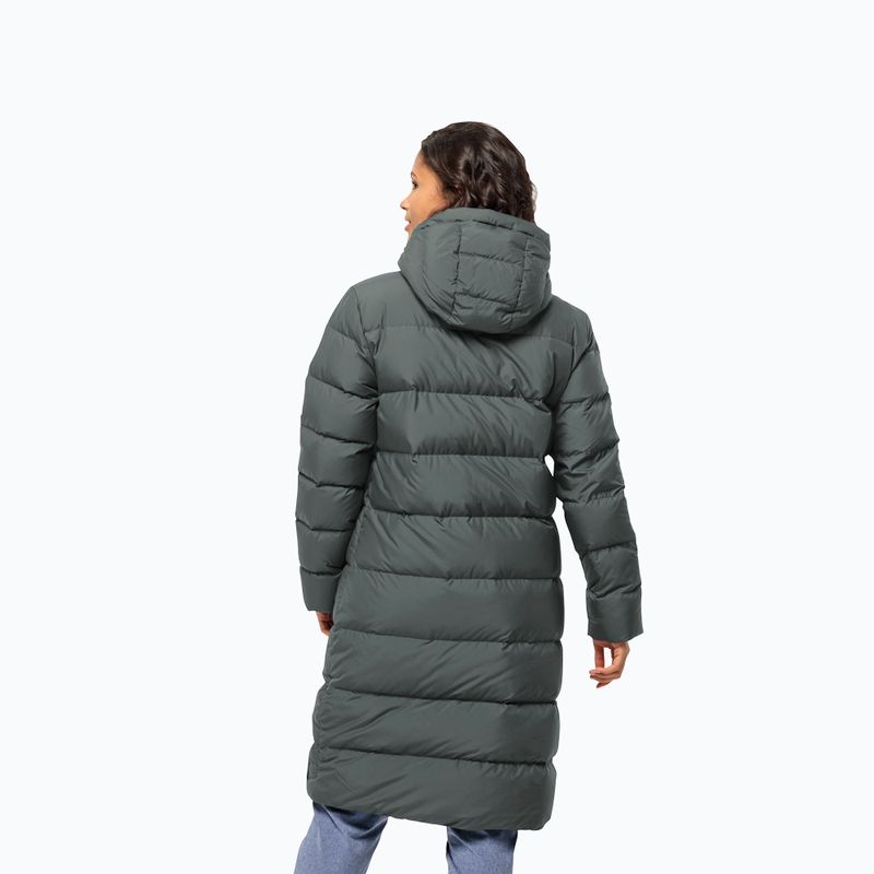 Пуховик жіночий Jack Wolfskin Frozen Palace slate green 2