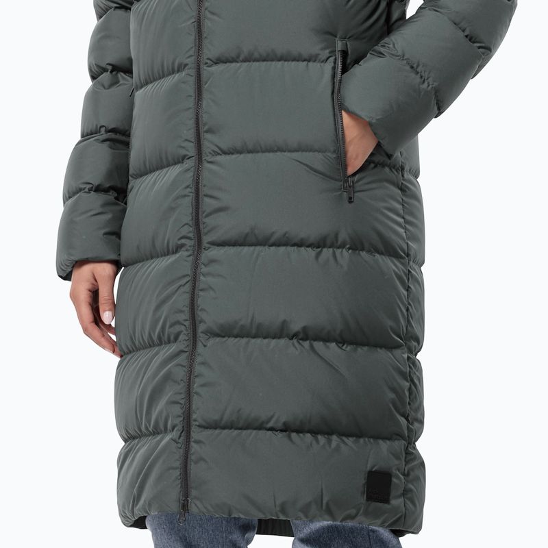 Пуховик жіночий Jack Wolfskin Frozen Palace slate green 4