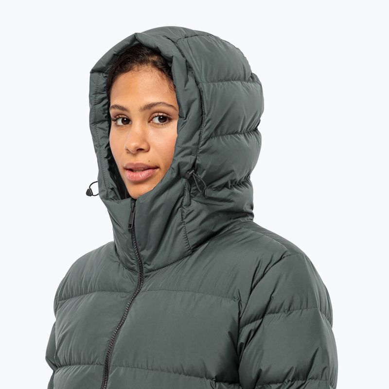 Пуховик жіночий Jack Wolfskin Frozen Palace slate green 3