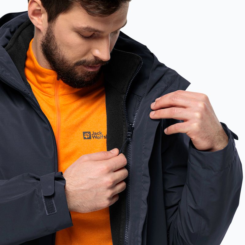 Куртка протидощова чоловіча Jack Wolfskin Fernblick 2L night blue 5