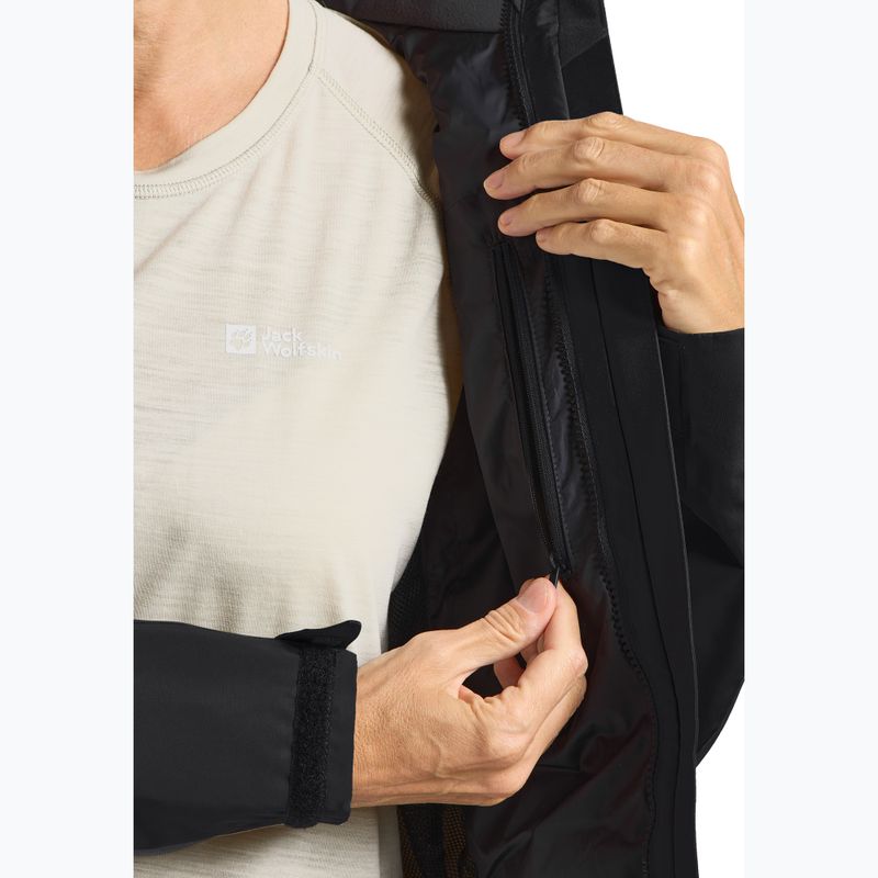 Куртка-дощовик жіноча Jack Wolfskin Jasper 2L black 9