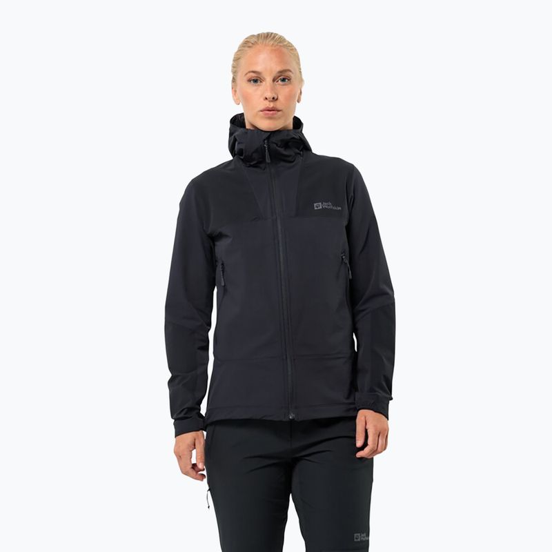 Куртка софтшел жіноча Jack Wolfskin Andur black