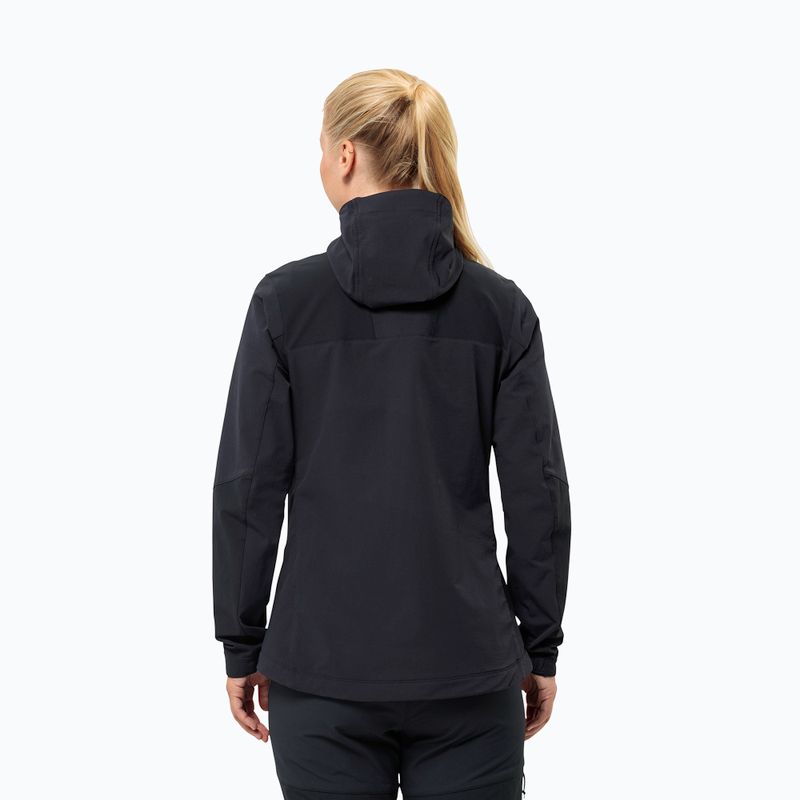 Куртка софтшел жіноча Jack Wolfskin Andur black 2