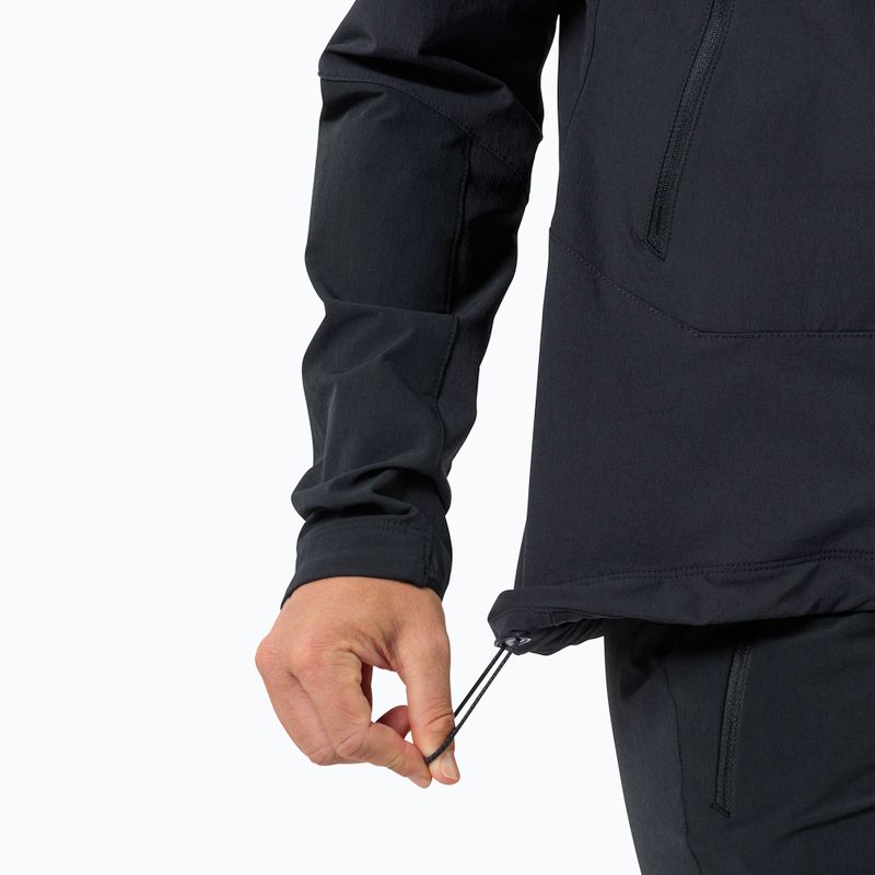 Куртка софтшел жіноча Jack Wolfskin Andur black 5