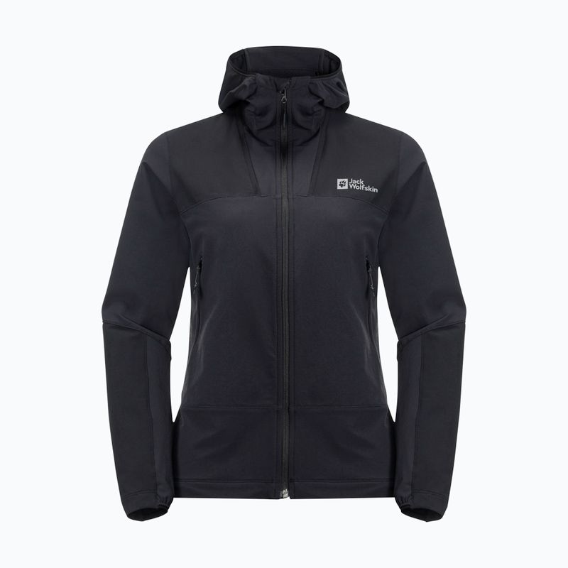 Куртка софтшел жіноча Jack Wolfskin Andur black 6