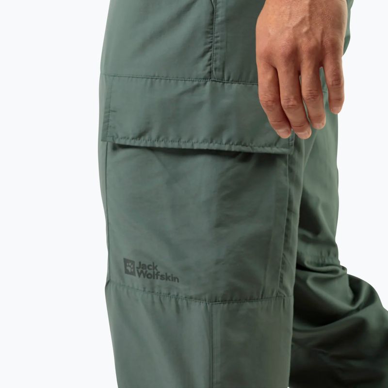 Штани трекінгові чоловічі Jack Wolfskin Barrier hedge green 4