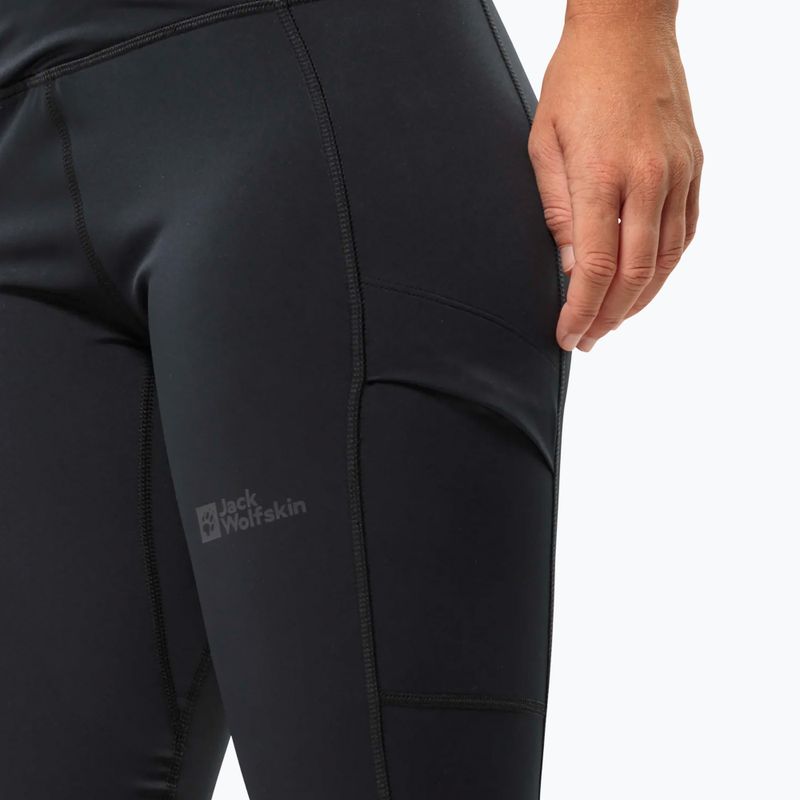 Штани трекінгові жіночі Jack Wolfskin Kammweg Tights black 4