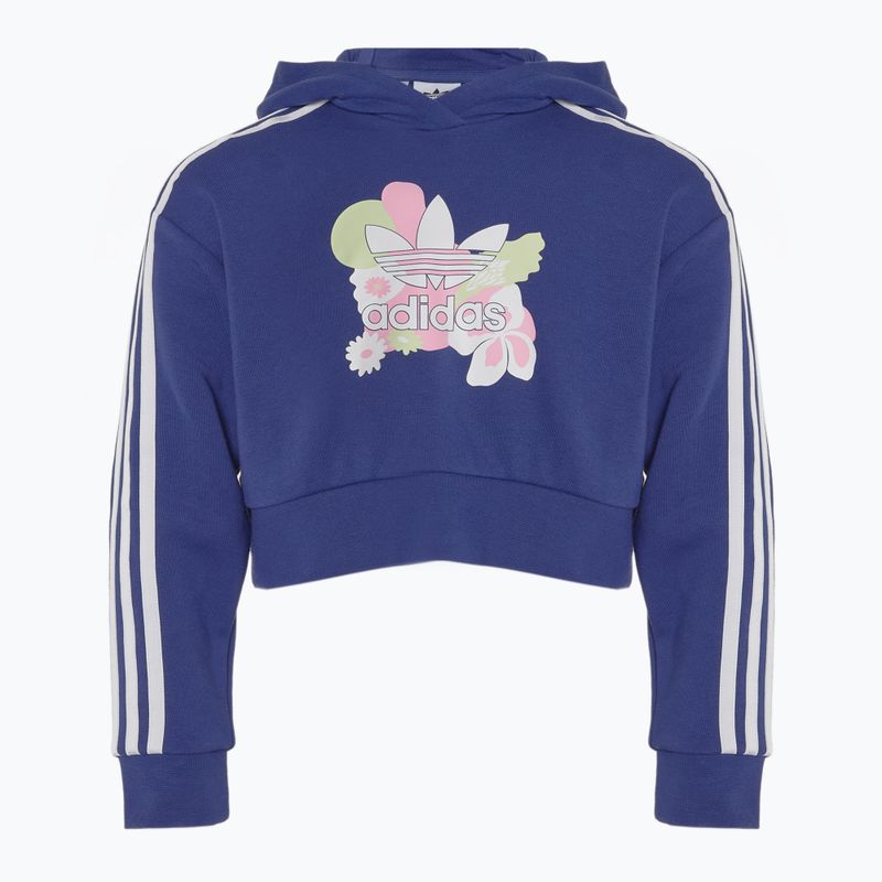 Кофта дитяча adidas Cropped Floral legacy indigo