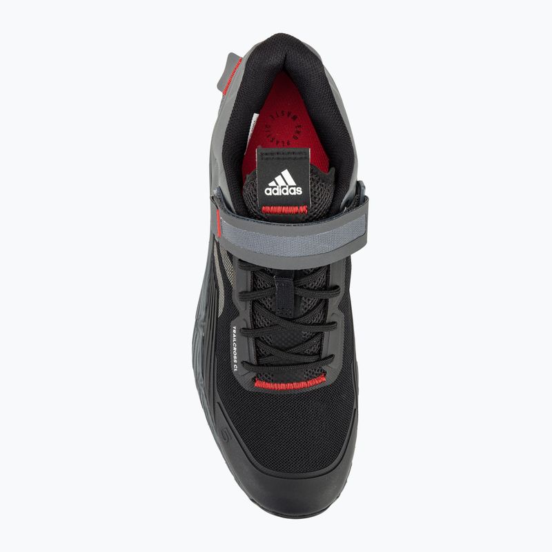 Кросівки велосипедні МТВ чоловічі adidas FIVE TEN Trailcross Clip In core black/grey three/red 8