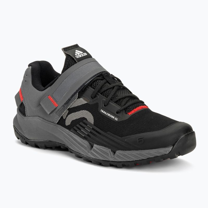 Кросівки велосипедні МТВ жіночі adidas FIVE TEN Trailcross Clip In core black/grey three/red