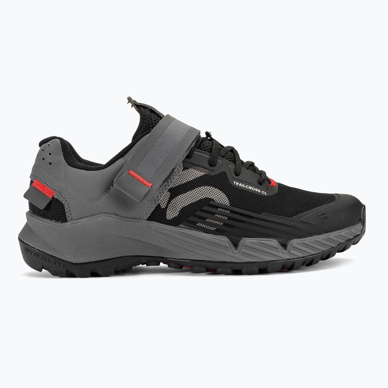 Кросівки велосипедні МТВ жіночі adidas FIVE TEN Trailcross Clip In core black/grey three/red 2