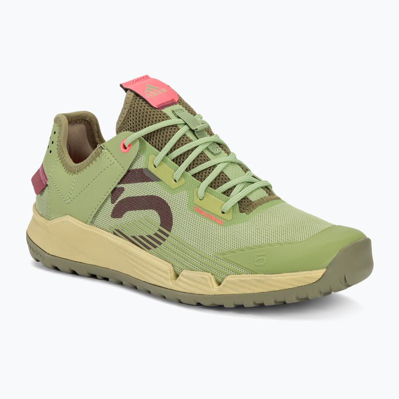 Кросівки велосипедні на платформі жіночі adidas FIVE TEN Trailcross LT magic lime/quiet crimson/orbit green