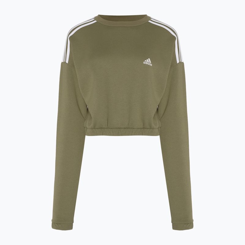 Кофта жіноча adidas Hyperglam Crop Crew focus olive