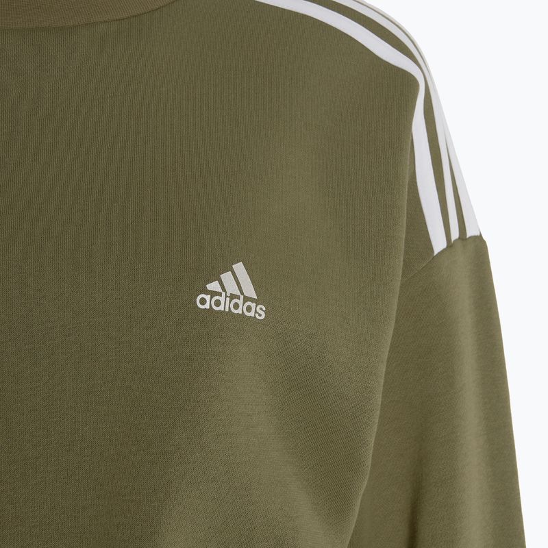 Кофта жіноча adidas Hyperglam Crop Crew focus olive 5