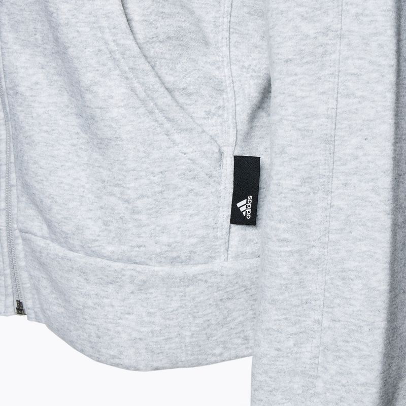 Кофта жіноча adidas  Studio Lounge Fleece Full Zip light grey 3