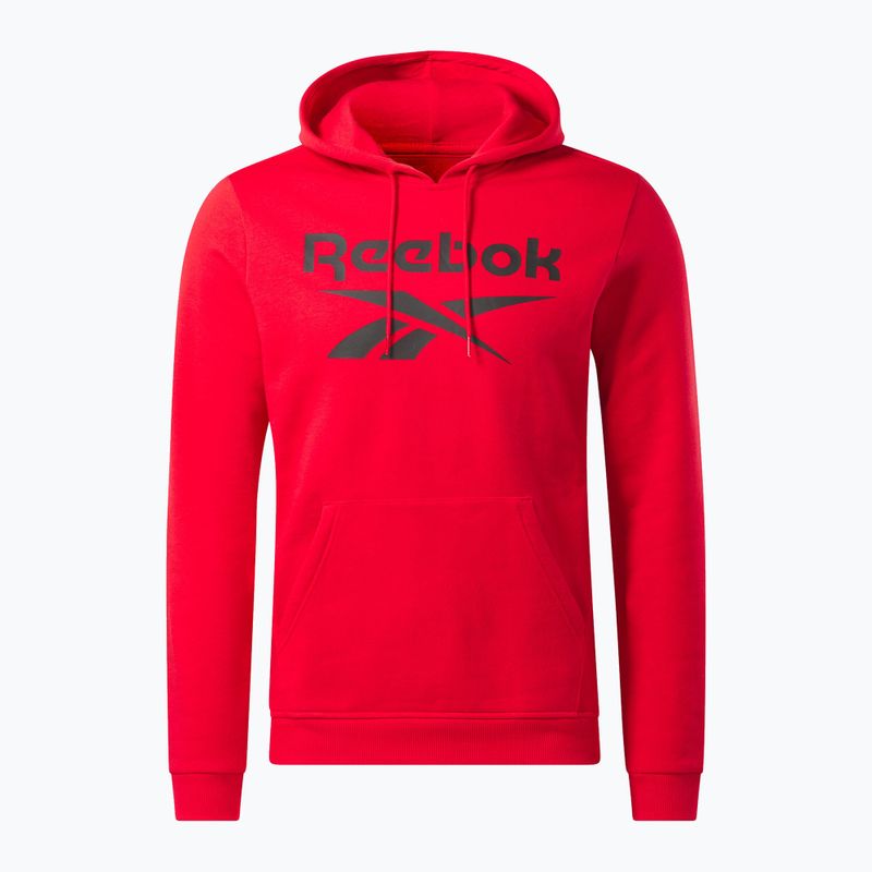Чоловіча толстовка з флісу Reebok Identity з великим логотипом векред/чорний