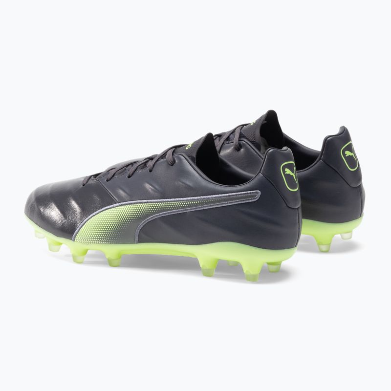 Футбольні бутси чоловічі PUMA King Pro 21 FG чорно-зелені 106549 05 3