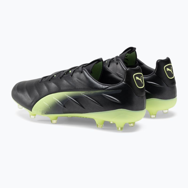 Футбольні бутси чоловічі PUMA King Platinum 21 FG/AG чорно-зелені 106478 05 3