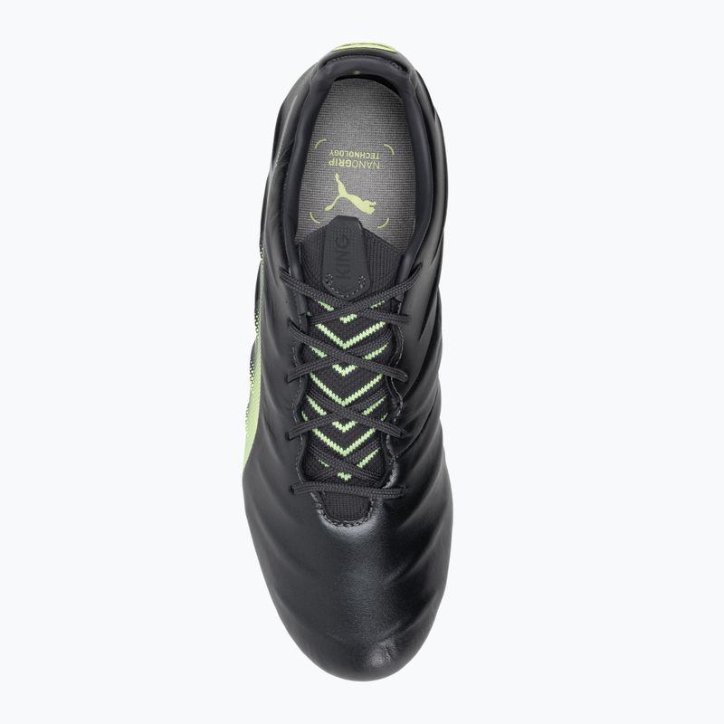Футбольні бутси чоловічі PUMA King Platinum 21 FG/AG чорно-зелені 106478 05 6