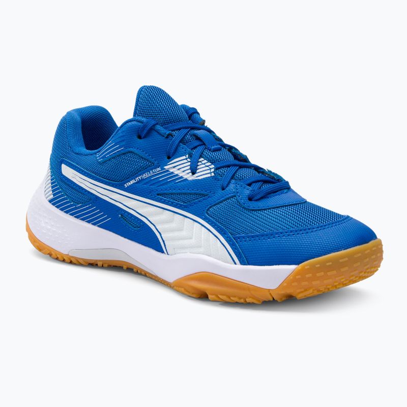 Кросівки гандбольні дитячі PUMA Solarflash Jr II блакитно-білі 106883 03