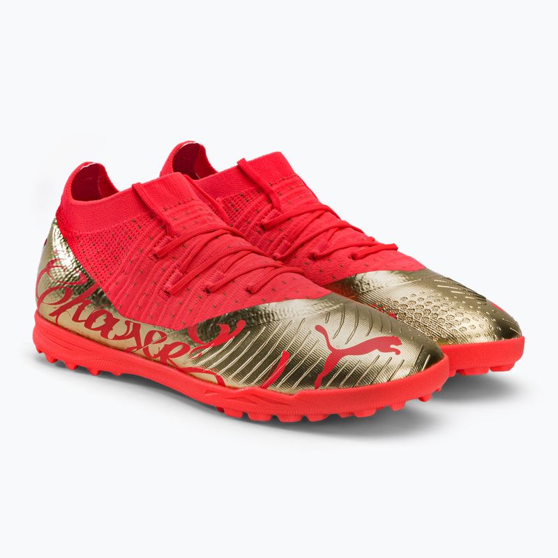 Футбольні бутси дитячі PUMA Future Z 3.4 Neymar Jr. TT помаранчево-золоті 107108 01 4