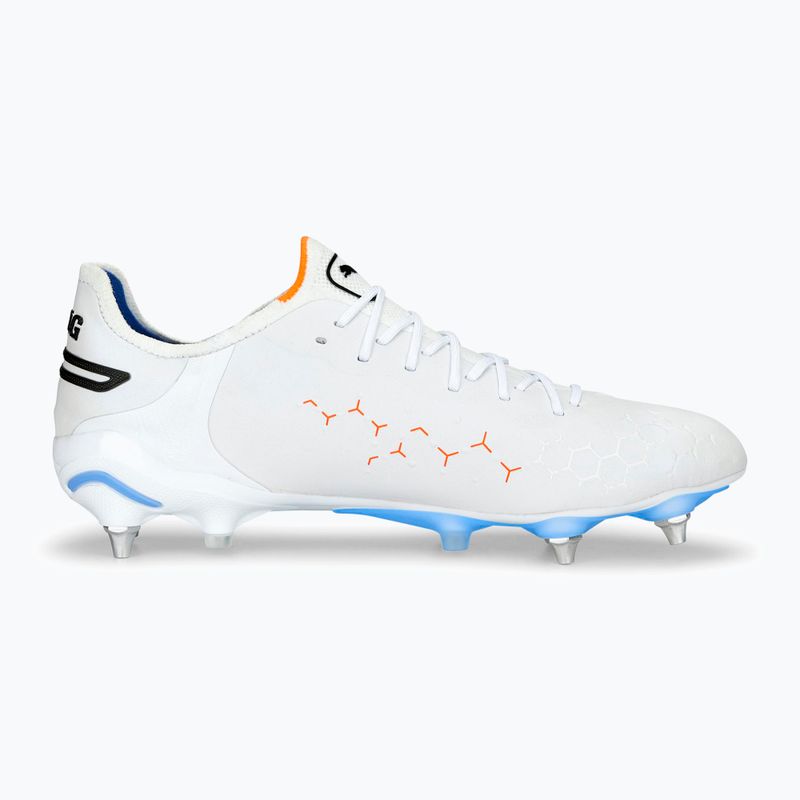 Футбольні бутси чоловічі PUMA King Ultimate MxSG puma white/puma black/blue glimmer/ultra orange 12