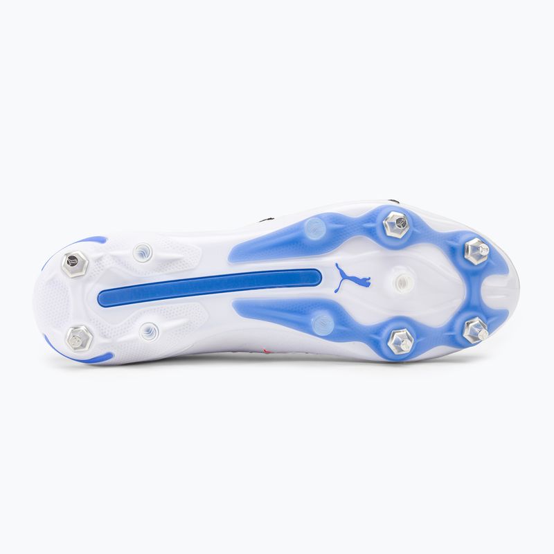 Футбольні бутси чоловічі PUMA King Ultimate MxSG puma white/puma black/blue glimmer/ultra orange 5